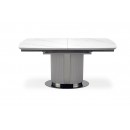 Стол обеденный HALMAR DANCAN белый мрамор/серый/черный 160-220/90